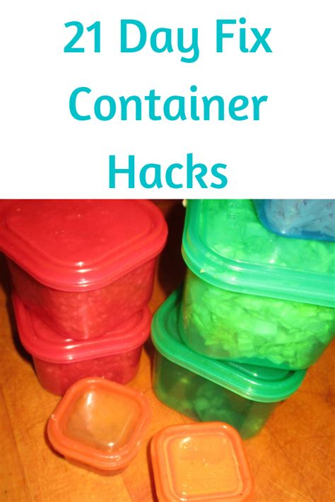 Portion Fix 21 Day Fix Container Filling Hacks And Tips Artofit