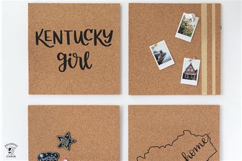 Diy Cork Board Made With Iron On Vinyl The Polka Dot Chair