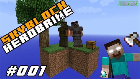 Let´s Fun Minecraft Skyblock And Herobrine 001 German Hd Er