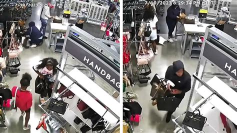 Flash Mob Of Robbers Grab Designer Bags At Nordstrom Rack Youtube