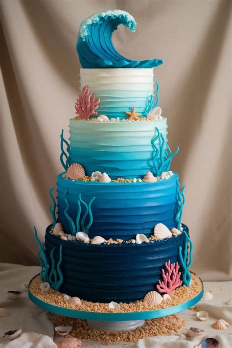 11 Birthday Cake Aesthetic Blue Ideas