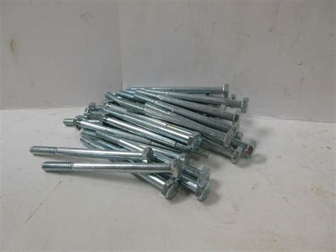 Hex Head Bolt 307a Cyi Zinc 14 20 X 3 12 Course Thread Lot Of