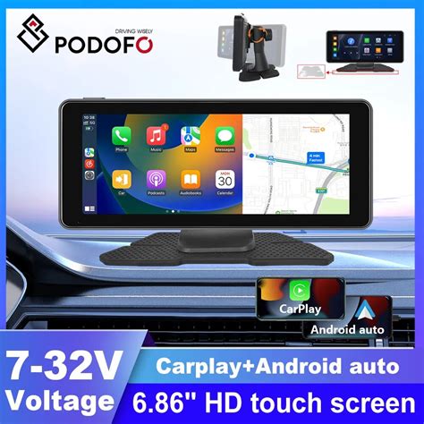 Podofo Radio Multimedia con GPS para coche reproductor de vídeo con