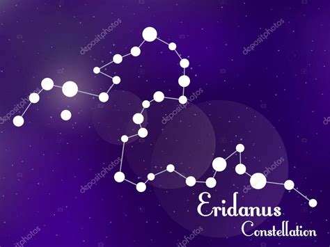 Constelación de Eridanus Cielo nocturno estrellado Racimo de