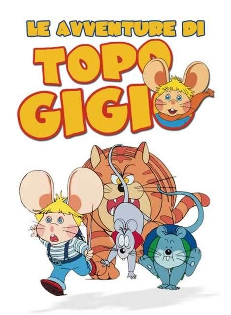 The Movie Poster For Topo Gigi With Characters In Cartoon Costumes And