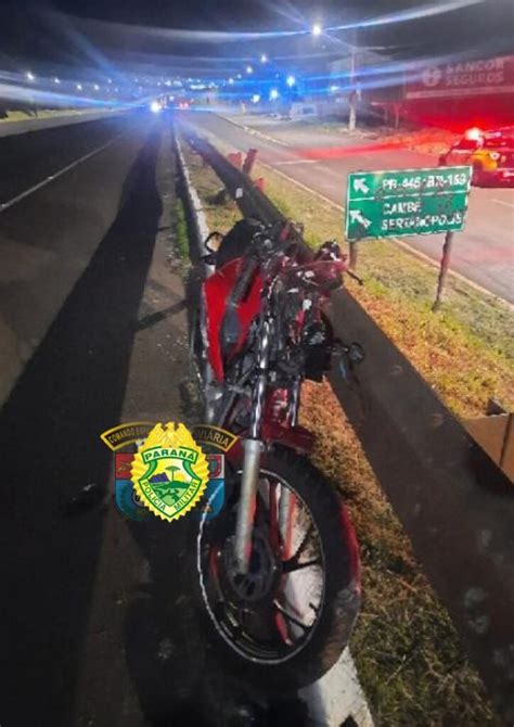 Motociclista morre após ser atingido por veículo na PR 445 em Londrina