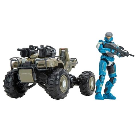 Vehículo Deluxe Halo Warthog And Master Chief 2 Walmart