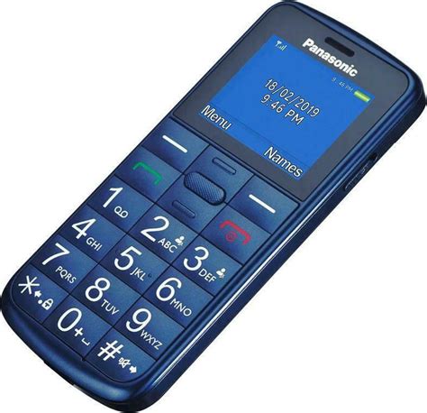 Panasonic KX TU110 Dual SIM Κινητό με Κουμπιά για Ηλικιωμένους Μπλε