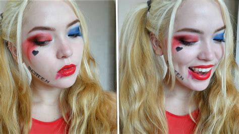 Harley Quinn Makeup Tutorial Suicide Squad Halloween Ideas For Girls