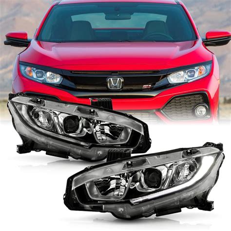 Amazon ACANII For Halogen Type 2016 2021 Honda Civic Chrome