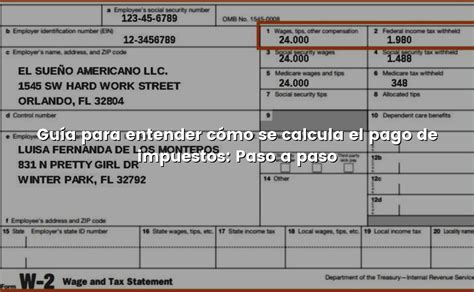 Guía para entender cómo se calcula el pago de impuestos Paso a paso