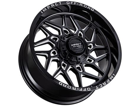 Impact Off Road Milled Gloss Black Wheels Havoc Offroad