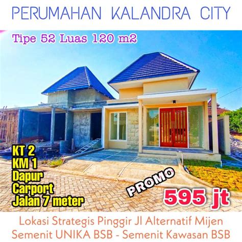 Kalandra City Rumah Dekat Perumahan Elite The Miles Bsb City Semarang