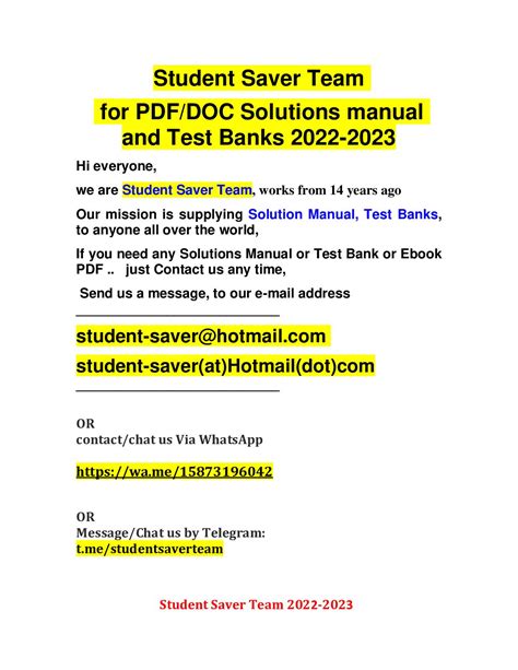 FUll List Test Bank And Solution Manual 2022 2023 Student 43 OFF