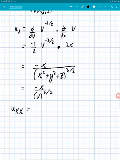 Solvedverify That The Function U1 √x2y2z2 Is A Solution Of The Three Dimensional