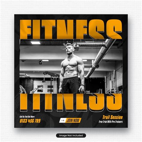 Banner De Redes Sociales De Gimnasio Y Fitness O Plantilla De