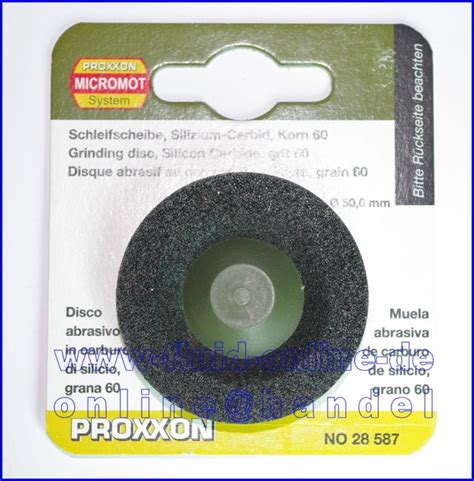 PROXXON 28587 Schleifscheibe Silicium Karbid Korn 60 Zubehör LWS LHW