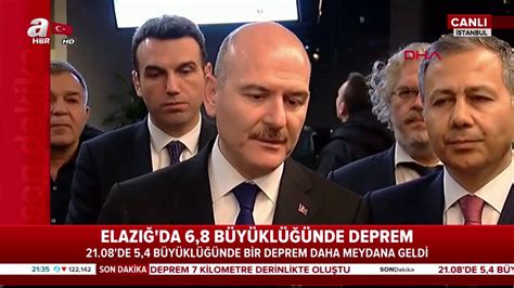 Elazığ Depremi Süleyman Soylu Son dakika Soylu dan Elazığ depremi