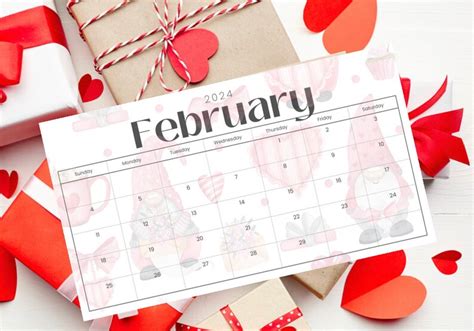 Editable February Calendar February Calendar Printable Pdf