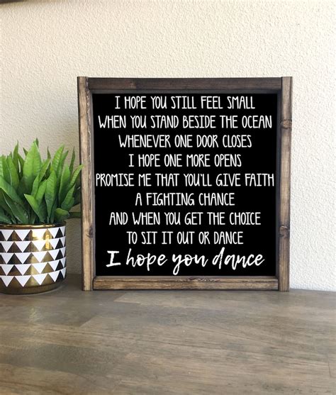 I Hope You Dance Lee Ann Womack Etsy