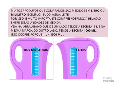 Litro E Mililitro Planos De Aula 3º Ano