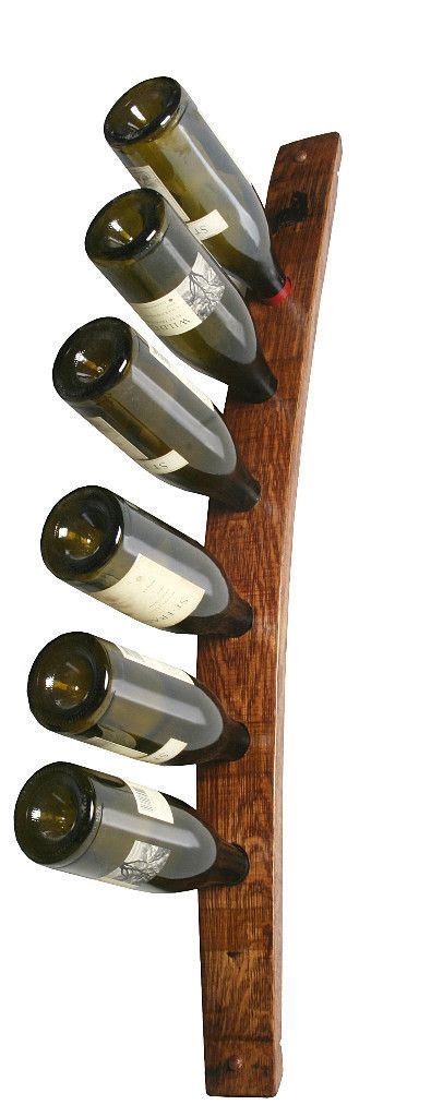 Wine Barrel Stave Wine Bottle Rack Made From Retired Oak Wine Barrel