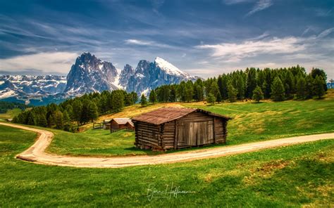 Seiser Alm, cabin panoramic, Italy