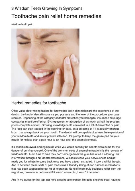 Wisdom Teeth Pain Signs And Symptoms Crest