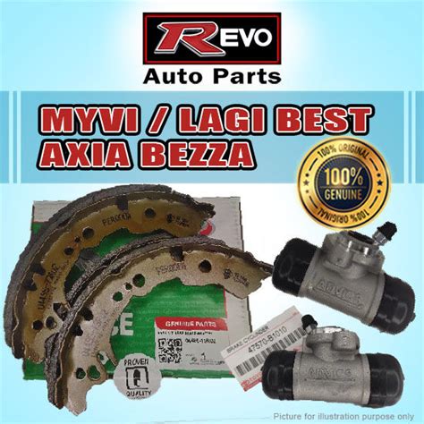 Original Perodua Myvi Lagi Best Axia Bezza Rear Brake Shoe Set