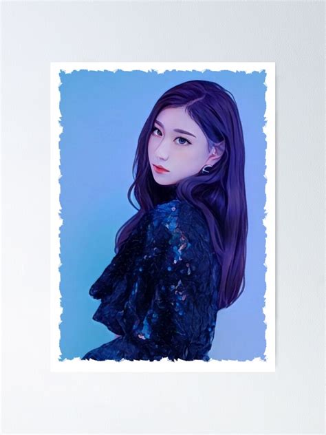 Itzy Chaeryeong Digital Art Vector Poster For Sale By Myusic Redbubble