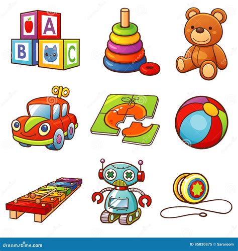 Toys stock vector. Illustration of puzzle, jigsaw, design - 85830875