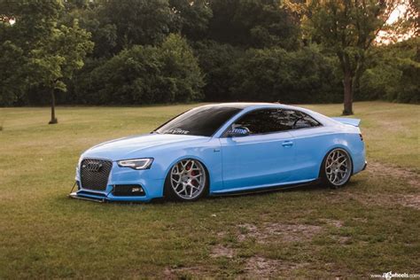 Audi S5 On The Avant Garde Wheels F411 In Polished Clear Center With Gloss Nardo Grey Lip Finish