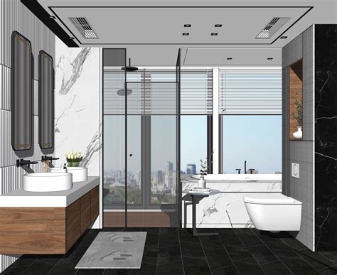 23 Sets Of Bathroom Sketchup Model Interior Design 3d Model Cgtrader