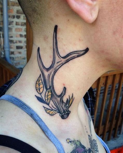 24 Deer Antler Tattoos With Powerful Meanings - TattoosWin