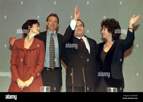 Labour Leaders And Wives Wave Goodbye At The End Of This Years Party