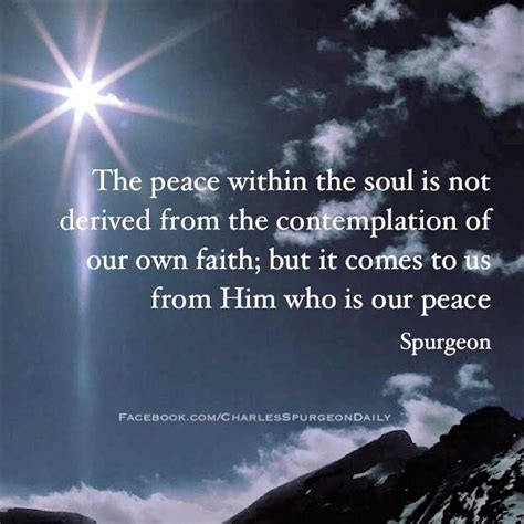 Spurgeon But It Comes To Us From Him Who Is Our Peace Spurgeon