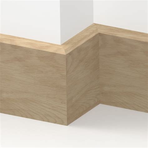 Solid Oak Mini Chamfered Skirting 3 Metre From Loveskirting Co Uk