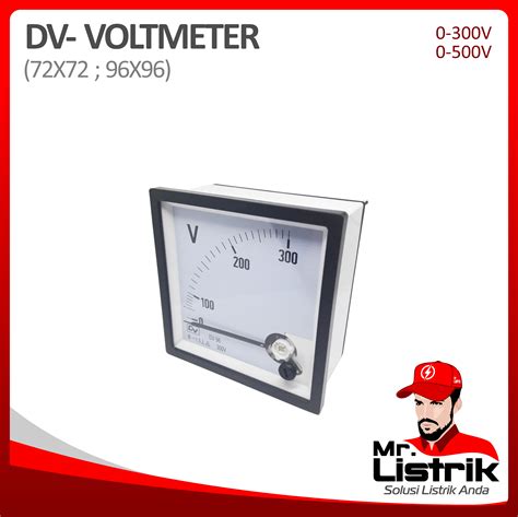 Voltmeter Dv 72x72 300v