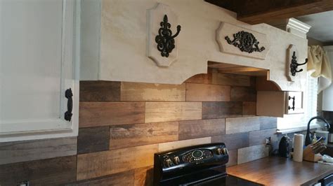 Wood Look Tile Kitchen Backsplash Things In The Kitchen