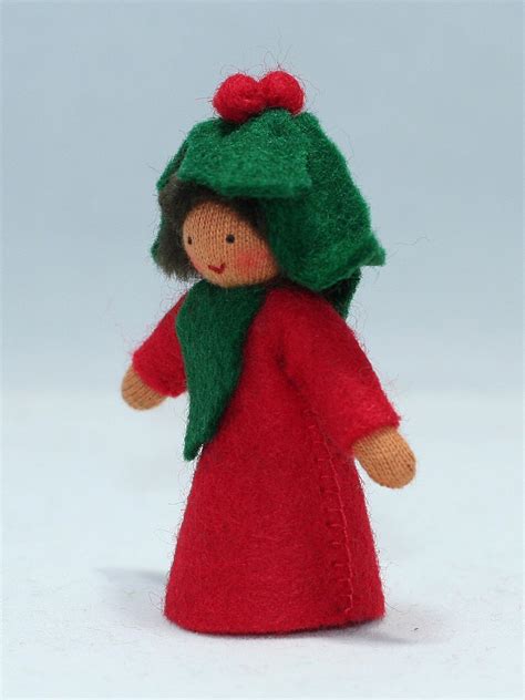 Holly Berry Prince Felted Waldorf Doll Three Skin Tones A Toy Garden