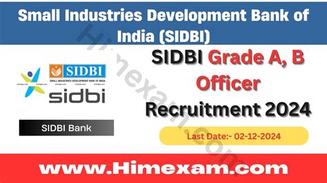 SIDBI Grade A B Officer Recruitment 2024 Notification Out For 72 Posts