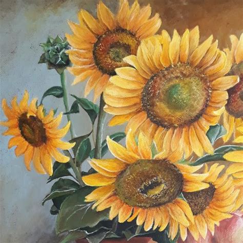 Sunflowers Acrylic Painting By Desislava Docheva Artastate