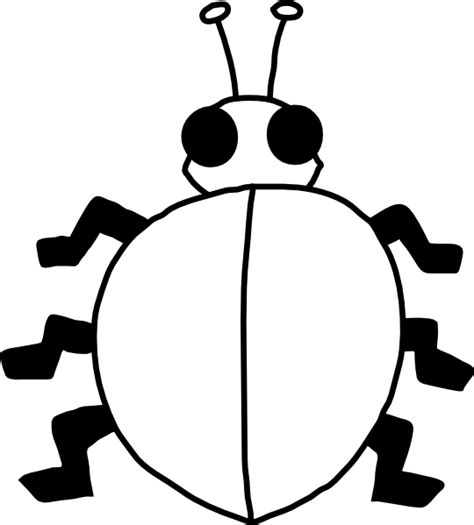 Ladybug Outline Clipart