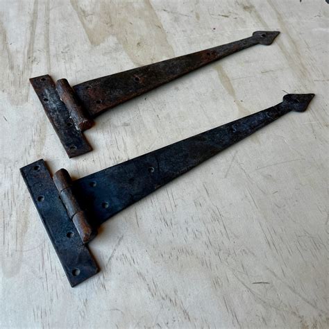 Iron Spade Tip Hinges 12 Historic House Salvage