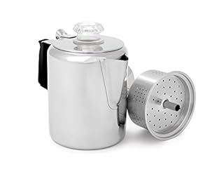 Gsi Outdoors Glacier Stainless Steel Percolator Coffee Pot With