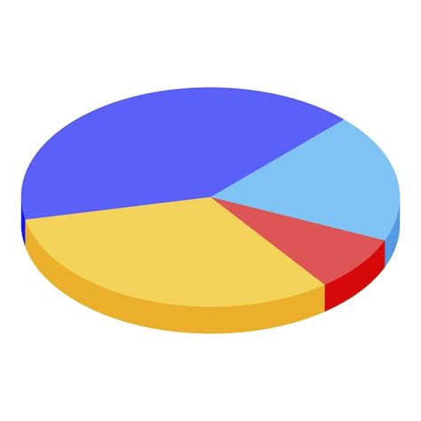 Premium Vector Pie Chart Icon Isometric Of Pie Chart Vector Icon For