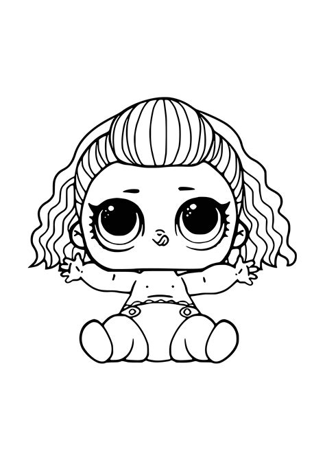 Кукла ЛОЛ Малышка раскраска (Множество фото) - drawpics.ru