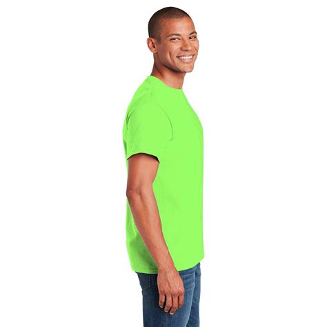 Gildan Heavy Cotton Polyester T Shirt Neon Green Full Source