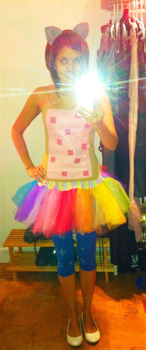 Nyan Cat Costume | Cat halloween costume, Nyan cat costume, Cat outfit ...