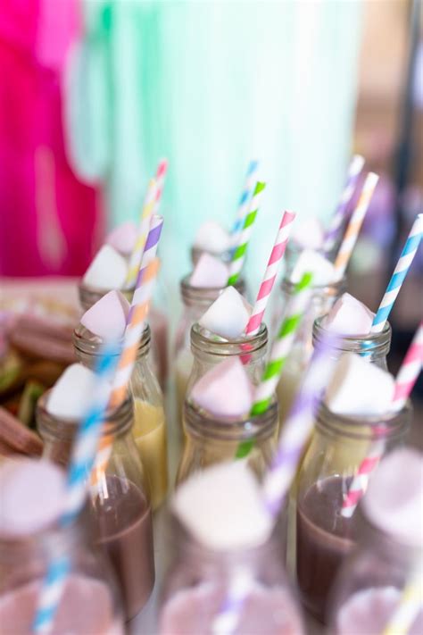 Childrens Birthday Party Milkshake Bar Childrens Birthday Party